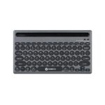 Toreto Bubble Duo Wireless Keyboard with Bluetooth 5.0 & 2.4GHz Dual Mode, Smart Slot Holder, Type-C Charging, Compatible with iOS/Windows/Android – Slim & Portable Design (Grey) - Image 2