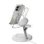 Toreto Mag Swift Magnetic Fast Charging Station with 30w Adapter with C to C Cable for Magsafe Devices, Wireless Charger, for iPhone 16/15/14/13/12, Apple Watch & AirPods (White) - Image 2