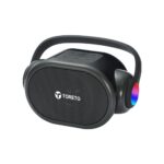 Toreto Neo Mini Portable Bluetooth Speaker 6W | RGB Lights | 5H Playtime | TWS, USB & TF Card Support | Type-C Charging | Built-in Handle | BIS Certified (Black) - Image 2