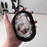 Travel Cable Organizer Case – Compact Waterproof Tech Pouch for Chargers, USB Cords, Earphones & Accessories – Clear Portable Gadget Storage Bag for Office, School & Travel (Black) (1) - Image 2