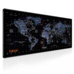 Tukzer World Map Extended Gaming Mouse Pad, High Speed Mouse Tracking & Control, Stitched Embroidery Edges, Non-Slip Rubber Base for Computer Laptop Keyboard - Image 2