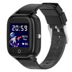 Turet Pro 4G Smart Watch for Kids Girls & Boys, Live Tracker GPS Watch with Sim Support, Voice & Video Call, SOS, HD Camera, Alarm, Long Battery, Waterproof, Kids Smartwatch (Black) - Image 2
