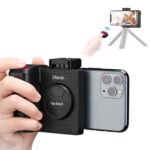 ULANZI CG01 Phone Tripod Mount with Remote Control Cell Phone Tripod Adapter Grip Holder, Smartphone Handle Grip with Detachable Wireless Camera Shutter for iPhone Video Photo Shooting, Black - Image 2