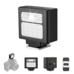 ULANZI SL02 Mini Flash Speedlite with Video Light, GN8 6500K Camera Mini Flashlight for Canon Fuji Sony Nikon and Othe SLR Digital Cameras, 4 Power Levels Camera Flash Speedlight NOT Fit Sony ZV -1F - Image 2