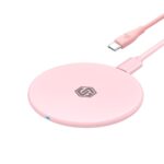 UNIGEN UNIPAD 200 Wireless Charger 15W Qi Fast Wireless Charging Pad [Type-C to C Cable] Compatible with All Wireless Enabled Smartphones & Earbuds- Pink - Image 2