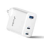 URBN 67W GaN Adapter with 3 USB Port| Super Fast Dual Port Type-C and Type-A Charger | Smart USB Compact Mobile Adapter with Multi-Layer Protection (White) - Image 2