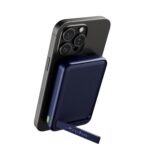 URBN Wireless Power Bank for iPhone, 10000mAh MagSafe Charging with Stand, 22.5W QC+PD Output, Strong Magnetic, for iPhone 12 & Above, Android & Other Qi Enabled Devices (Blue) - Image 2