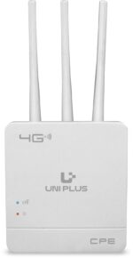 UniPlus WiFi 6 Router with 5G/4G SIM Support | 80–100m Range, Supports 32 Users, 512MB RAM, Plug & Play, Compatible with NVR, DVR, WiFi Cameras – Mobile SIM Based Wireless Router - Image 2