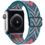 VEMIGON Stretchy Band Compatible with Apple Watch Strap 46mm 45mm 44m 42mm 49mm 41mm 40mm 38mm, Adjustable Nylon Braided Solo Loop for iWatch Series 11 10 9 8 7 6 5 4 3 2 1 SE3 SE2 SE Ultra (No Watch) - Image 2