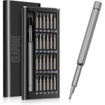 VERAT 24-in-1 Small Precision Screwdriver Set, Professional Magnetic Mini Repair Tool Kit for Phone, Computer, Watch, Laptop, Macbook, Ring Doorbell, Eyeglass, Electronic, [Bearing Steel] Screw Driver - Image 2