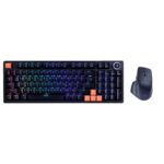 VERITY Unifire 96 Gaming Keyboard and Mouse Set, RGB Backlit Mechanical Keyboard, Hot-Swappable, 6400 DPI Wireless Mouse, Black - Image 2