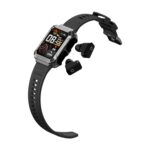 WatchOut WearPods Smartwatch with Wireless Earbuds, GPS Fitness Tracker, Music Storage, Heart Rate, Always-on HD Display, Best Headphones & Smart Watch in one Gift (Black Commando) - Image 2