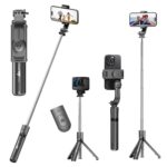 WeCool S1 Selfie Stick Tripod, 3-in-1 Multifunctional Design with Detachable Wireless Remote, Portable & Lightweight Phone Tripod for Vlogging, Photography, iPhone & Android Smartphones - Image 2
