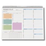 Weekly Planner with Habit Tracker & Undated To-Do List Notepad for Priorities & Goals | Spiral Bound 54 Sheets (Weekly Planner Standard) - Image 2