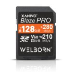 Welborn Blaze PRO SDXC UHS-II 128GB SD Card Read Speed 280MB/s, Write Speed 210MB/s, V60 SD Card 4K Video for DSLR & Microless Camera 5 Year Limited Warranty - Image 2