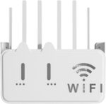 WiFi Router Holder Wall Mount – Universal Wall Shelf for Modem, Set-Top Box, Smart Devices – Space-Saving Cable Organizer Stand for Home & Office (Multicolor) - Image 2