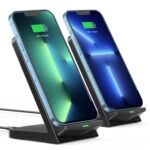 Wireless Charger [2 Pack], 15W Fast Wireless Charging Stand, Wireless Charger Compatible with iPhone 13/12 /11Pro Max/XR/XS/X/8 Plus,Galaxy S21/S20/S10/S9/S8/Note 20/10,Google,LG,etc - Image 2