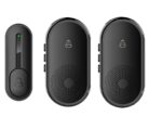 Wireless Door Bell for Home Long Range, Waterproof Calling Bell Cordless Door Bell up to 1000ft Range with 55 Chimes, LED Light, 5-Level Volume (2 Receivers + 1 Button) - Image 2