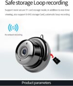 Wireless Indoor Smart Home Security 1080p Hidden Camera 24x7 Continuous Recording with Motion Sensor & Auto Tracking Smart Motion Detection and Alarm, Mini Spy Camera (1) - Image 2