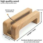 Wooden Laptop Stand and Phone Dock | Compact Table Organizer | Handmade Holder | Laptop Desk | Computer Stand | Wooden Vertical Stand for Laptop & Phone | Workstation Organizer - Image 2