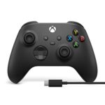 XBOX Wireless Controller – Carbon Black + USB-C Cable Series X|S, One, and Windows Device 2025 - Image 2