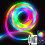 XERGY LED Smart Neon Strip Light, USB Powered RGB Strip with 16 Million Colors, IP67 Waterproof, App & Remote Control, Music Sync, for Indoor & Outdoor Use (DC 5V, 5Meter) - Image 2