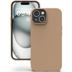YATWIN Silicone Back Case for iPhone 15, Soft-Touch Phone Back Cover for Apple iPhone 15-Milk Tee, Beige - Image 2