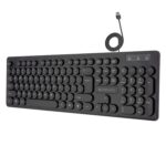ZEBRONICS K24 Wired USB Keyboard, 104 Keys, Long Life 8 Million Keystrokes, Silent & Comfortable Use, Slim Design, Retractable Stand, 1.5 Meter Textured Cable, UV Coated keycaps - Image 2