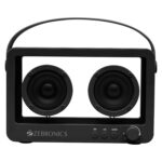 ZEBRONICS Sound Feast 75, Portable Bluetooth Speaker, 14 Watts, 10 Hours Playback, Transparent Body, Dual 6.6 cm Drivers, Carry Strap, Bluetooth v5.3 | TWS | mSD | AUX (Black) - Image 2