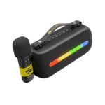 ZEBRONICS Sound Feast 80, Portable Bluetooth Speaker, 20 Watts, Upto 7h Backup, Bluetooth | USB, Karaoke, RGB LED Strip, Included Wireless Microphone, Detachable Carry Strap - Image 2