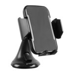 ZEBRONICS WCC100, Wireless Smartphones Car Charger, 15W Fast Charging, Upto 6.8 Inches, 360° Rotatable, One Press Lock and Release, Strong Suction Cup, for Windshield & Dashboard, 1 Meter Cable - Image 2