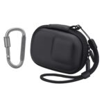 ZORBES Carrying Case for OSMO Action 5 Pro/4/3, Waterproof PU Hard Shell Storage Bag Plush Lining Design Action Camera Travel Case with Carabiner, 9.8 * 7.6 * 4.5cm, Black - Image 2