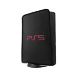 ZORBES Dust Cover for Sony PS5 Console, Dust Proof Cover Protective Case Anti Scratch Waterproof Case for Sony PlayStation 5 Game Console Sleeve for PS5 Accessories Digital Edition&Disc Edition, Black - Image 2