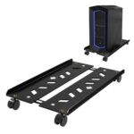 ZORBES® Adjustable Mobile CPU Stand,Ventilated Mobile Computer Tower Stand with 4 Rolling Caster Wheels,Retractable Desktop PC Tower Under Desk CPU Holder PC Floor Cart Riser for Gamers Students - Image 2