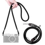 ZORBES® Camera Strap, Camera Nylon Sling Rope Belt 110cm Braided Crossbody Strap Compatible with DSLR or Mirrorless Cameras, Quick-Release Round Rope Design for Reliable Photography Support - Image 2