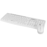 Zebronics Wireless Keyboard & Mouse Combo, 112 UV-Printed Keys, ₹ Key, 8 Multimedia Keys, Retractable Stand, 3 Button Mouse, 1200 DPI, High Precision, USB Nano Receiver (Companion 112, White) - Image 2