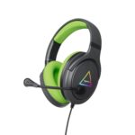 amazon basics 7.1 USB Gaming Wired Over Ear Headphones with Mic | Virtual Surround Sound | 50mm Driver | RGB LEDs (Black - Green) - Image 2