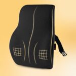 betterhood PosturePro Premium Back Support Cushion for Office Chair and Car Seat | High Density 100% Memory Foam, Cotton Cover | Large Size | Orthopedic Ergonomic Lumbar Backrest for Back Pain (Black) - Image 2