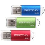 eastfun 3 Pack 16gb USB 2.0 Flash Drive Memory Stick Thumb Drive Thumb Stick Jump Drive Zip Drive Pen Drive led Indicator,3 pcs Colors:red/Green/Blue - Image 2