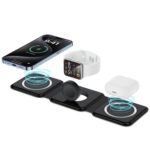 eller santé® 23w Magnetic Mag-Safe Charger 3in1 Wireless Charger for iPhone 17/17 Air/17 Pro/17 Pro Max, 16/16 Plus/16 Pro/16 Pro Max, iPhone 15/14/13/12 Series Fast Charging Adaptor - Image 2