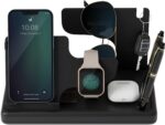 eo Desk Organizer for Office Table – Multifunctional Pen Stand, Phone Holder, Watch Stand – Stylish Stationery Organiser for Study, Office, Corporate Gifting, Employee Gifts (Flappy Black) - Image 2