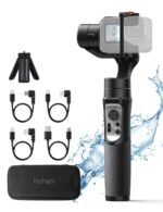 hohem iSteady Pro 4 3-Axis Gimbal Stabilizer for GoPro 13/12/11/10/9 8/7/6/5, for Osmo Action and Other Action Cameras,Support Bluetooth & Cable Control, IPX4 Splash Proof with Tripod - Image 2