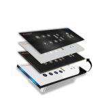 i380 6 modular Smart Wifi Switch Board with 4 Switch,1 Fan,1 Socket, C & A type USB charging ports|Finger-touch, App Control, Voice-controlled by Alexa, Google Home, Google Assis (SLVR_WH) - Image 2