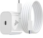 iPhone Charger Adapter 20W Original Type C for iPhone 17/17 Air/17 Pro/17 Pro Max, 16/16 Plus/16 Pro/16 Pro Max, 15/15 Plus/15Pro/15 Pro Max & Other Devices with 1 Meter USB C to Type C Data Cable - Image 2