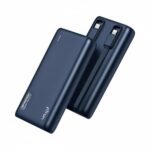 pTron 20000mAh Powerbank w/ 22.5W Fast Charging, USB & Type C Output, Built-in Cables, Compatible w/Power Delivery, Quick Charge for iPhone, Android Mobile & Tablets, Dynamo Storm (Indigo Blue) - Image 2