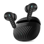 pTron Bassbuds Bliss TWS Ear Buds w/ 4 QuadPro Mics, 3D Audioscape, AI-ENC Calls, 40H Playtime, 50Ms Low-Latency Game/Music Modes, BTv5.3, Type C Fast Charging & IPX5 Water Resistant (Obsidian) - Image 2