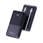 pTron Dynamo Power 20000mAh 22.5W Super Fast Charging, USB Type-C Input Power Bank with Quick Charge & 20W Power Delivery, Built-in Charging Cables, 4 Outputs, Type-C Input/Output Port (Jet Black) - Image 2