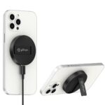 pTron Dynamo Ring V2 15W Magnetic Wireless Charger, Compatible with iPhone 15/14/13/12 Series, Samsung & Other Qi2 Enabled Devices, Compact & Sleek, 3A Type-C to Type-C 1m Cable Included (Black) - Image 2