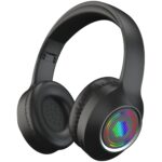 truke Newly Launched BTG 500 Over The Ear Gaming Headphone with 40mm Drivers, 10H of Playtime, Dual Pairing, Gaming Mode (50ms Latency) with RGB LEDs, TF Card with Volume Control, BT 5.4(Metal Black) - Image 2