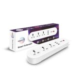 wipro Smart Wi-Fi Usb Extension Board With 3 Universal Socket & 3 Usb|Voice Control With Alexa&Google Asst|Energy Monitoring Feature For Connected Device|Schedule On/Off (Pack Of 1,White),12 Volts - Image 2